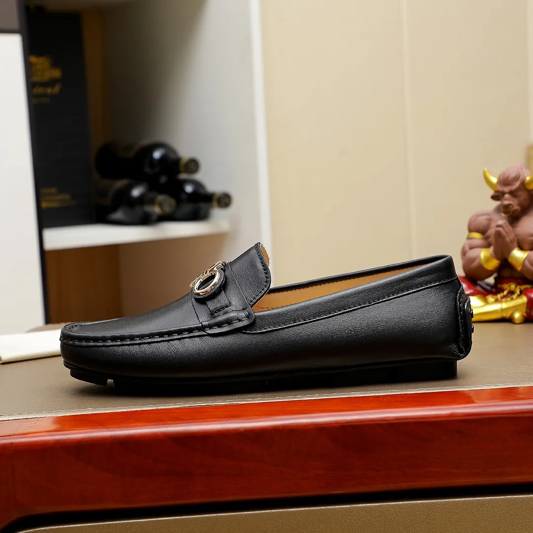 Men's shoes 💰360 🕷🕷【Ferragamo】Ferragamo Popular fashionable casual slip-on shoes🇨🇳Official website counter 1:1 production, original mold opening💯Good quality visible, imported high-end first-layer calfskin, luxurious pigskin lining🌿Very clear texture, high-quality waterproof, non-slip and wear-resistant outsole🎋High quality and low price, truly handmade🍓Color, code number 38-45